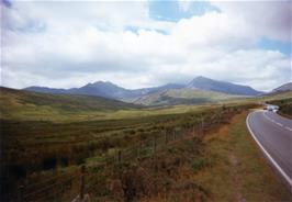 A good view of Snowdon on the approach to our lunch spot